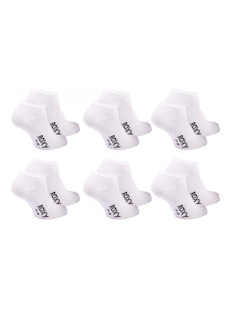 Chaussettes ROXY SNEAKER - Pack de 6 Blanc - Kiabi