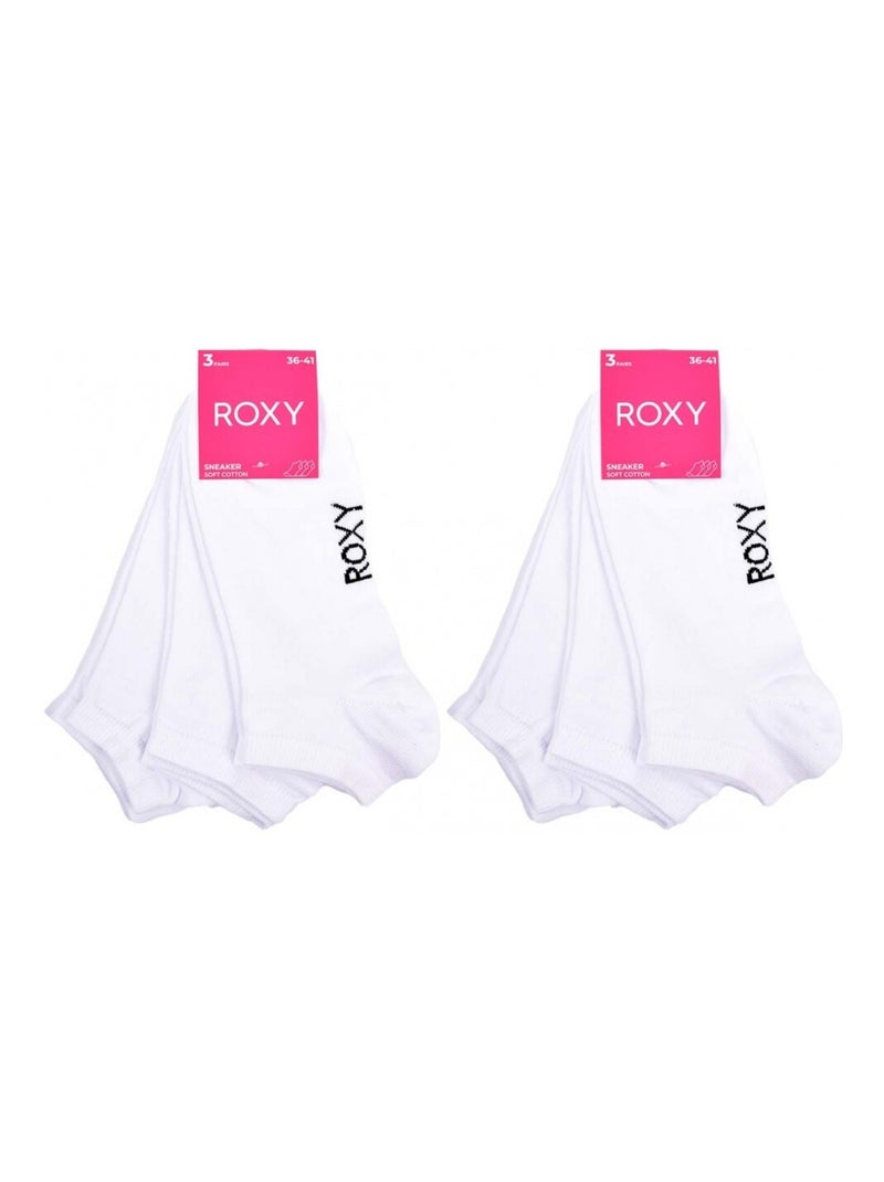 Chaussettes ROXY SNEAKER - Pack de 6 Blanc - Kiabi