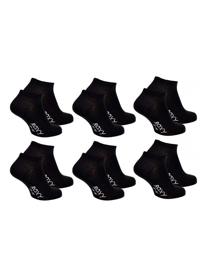 Chaussettes ROXY SNEAKER - Pack de 6 Noir - Kiabi