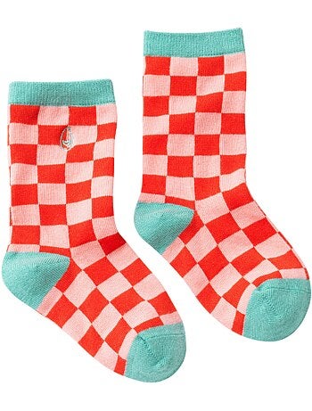 Chaussettes sans couture damier