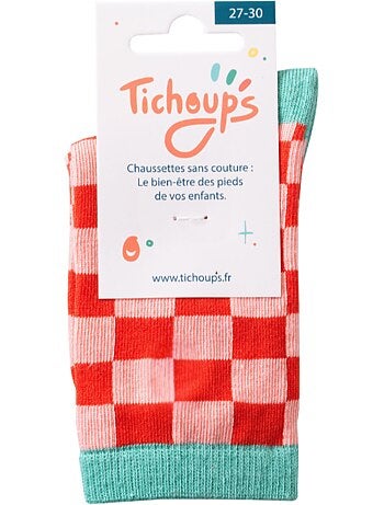 Chaussettes sans couture damier