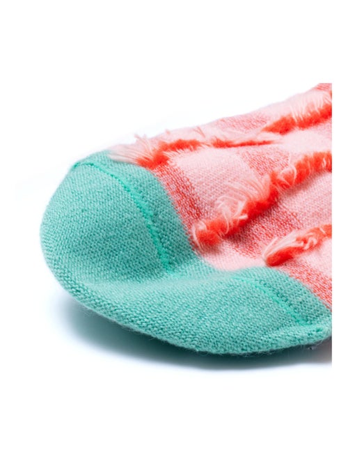 Chaussettes sans couture damier - Kiabi