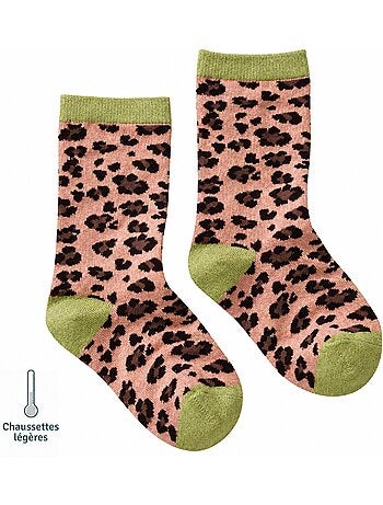 Chaussettes sans couture Léopard