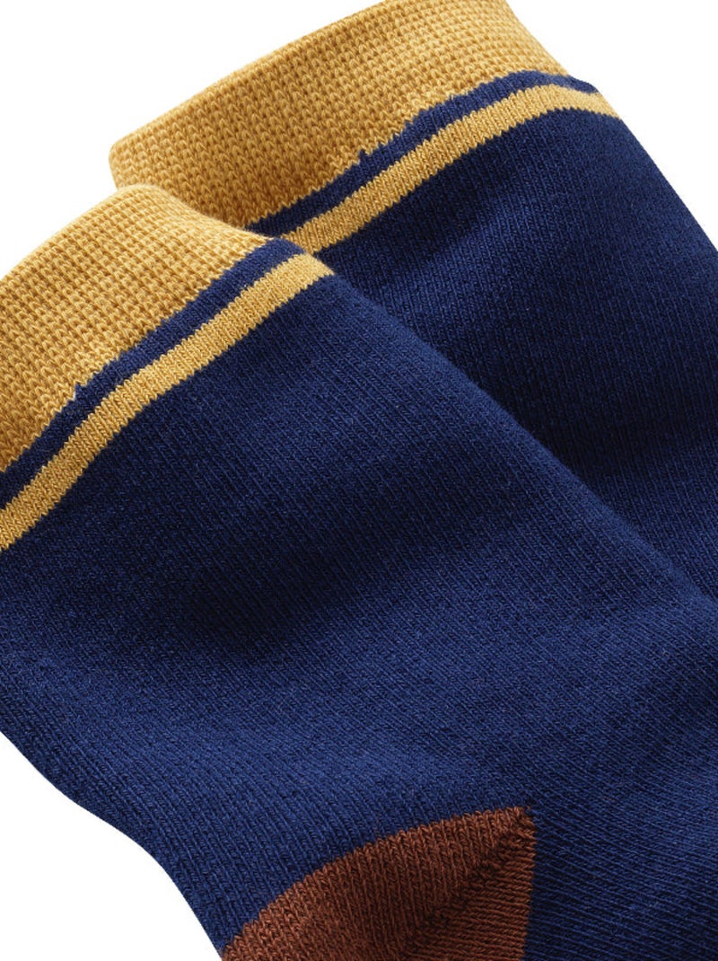 Chaussettes sans couture unies Bleu - Kiabi