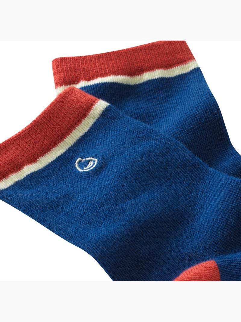 Chaussettes sans couture unies Bleu - Kiabi