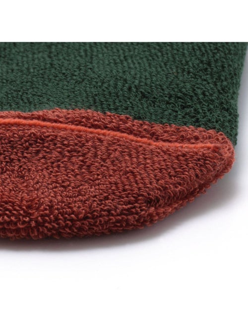 Chaussettes sans couture unies vert et rose - Kiabi