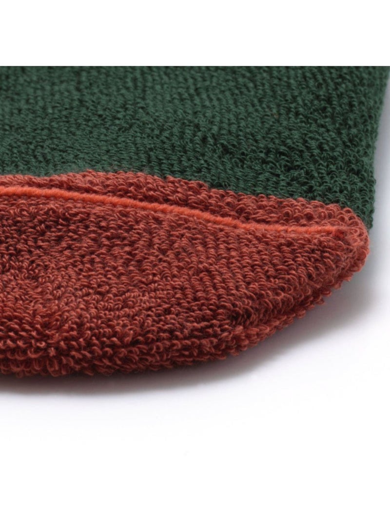 Chaussettes sans couture unies Vert - Kiabi