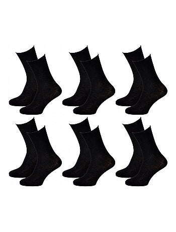 Chaussettes sans élastique femme Spécial Jambes sensibles - Pack de 12