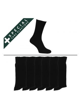 Chaussettes sans élastique homme lot de 6