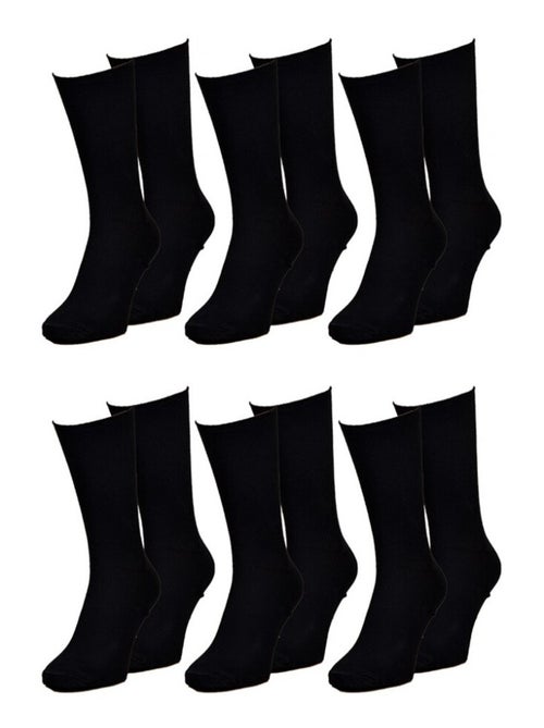 Chaussettes sans élastique homme Spécial Jambes sensibles - Pack de 6 - Kiabi