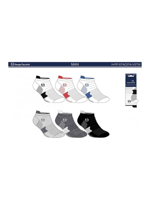 Chaussettes Sergio Tacchini - Pack de 6 - Kiabi Chaussettes Sergio Tacchini - Pack de 6 - Kiabi