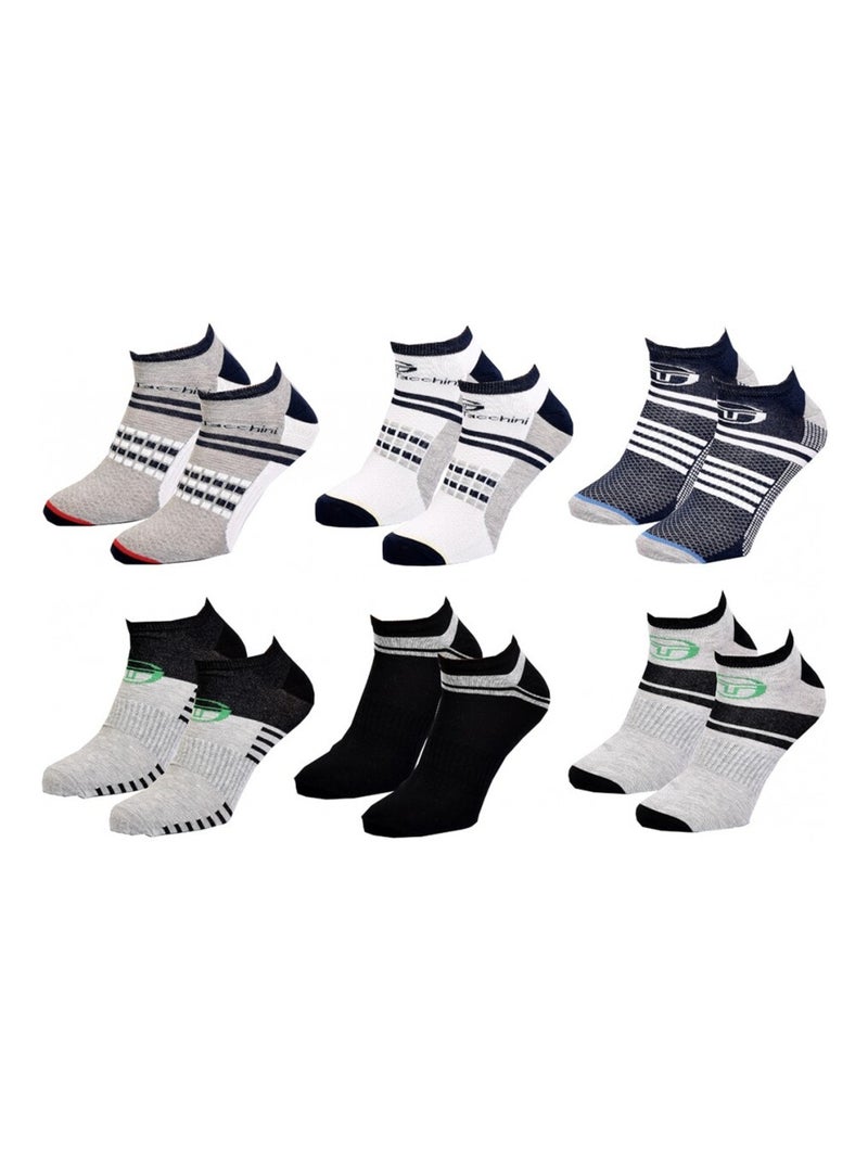 Chaussettes Sergio Tacchini - Pack de 6 Multicolore - Kiabi