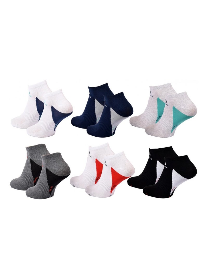 Chaussettes Sergio Tacchini - Pack de 6 Multicolore - Kiabi