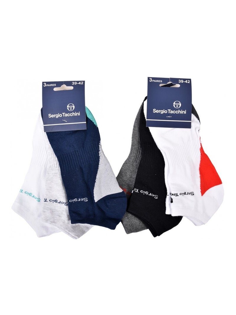 Chaussettes Sergio Tacchini - Pack de 6 Multicolore - Kiabi