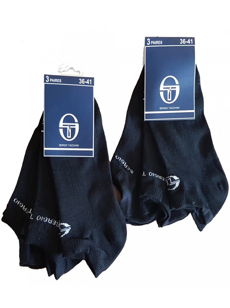 Chaussettes SERGIO TACCHINI - Pack de 6 Noir - Kiabi