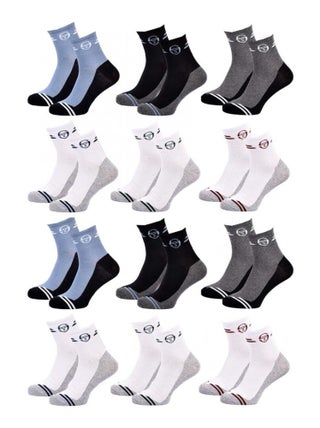 Chaussettes SERGIO TACCHINI QUARTER - Pack de 12