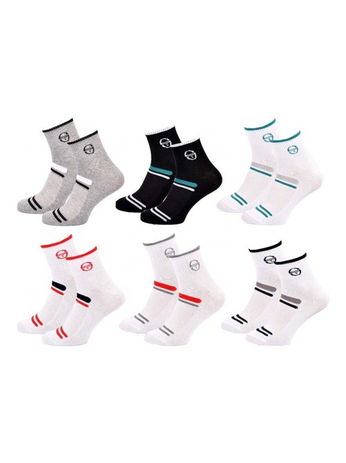 Chaussettes SERGIO TACCHINI QUARTER - Pack de 6 - Kiabi