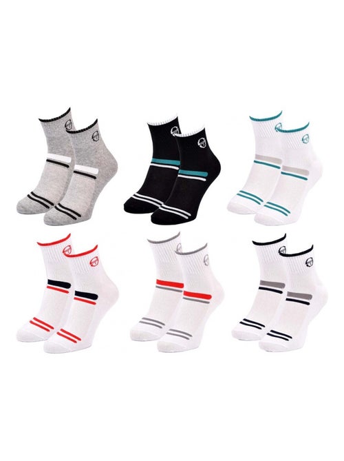 Chaussettes SERGIO TACCHINI QUARTER - Pack de 6 - Kiabi