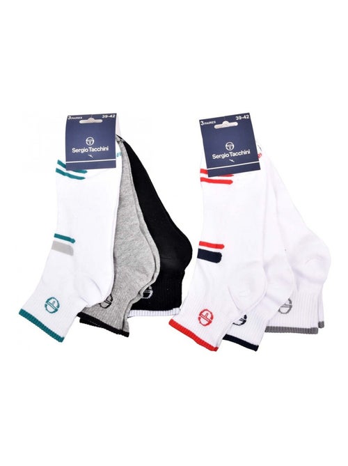 Chaussettes SERGIO TACCHINI QUARTER - Pack de 6 - Kiabi
