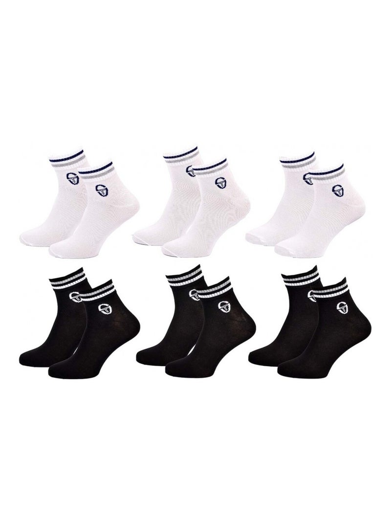 Chaussettes SERGIO TACCHINI QUARTER - Pack de 6 Multicolore - Kiabi