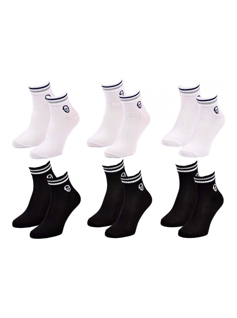 Chaussettes SERGIO TACCHINI QUARTER - Pack de 6 Multicolore - Kiabi