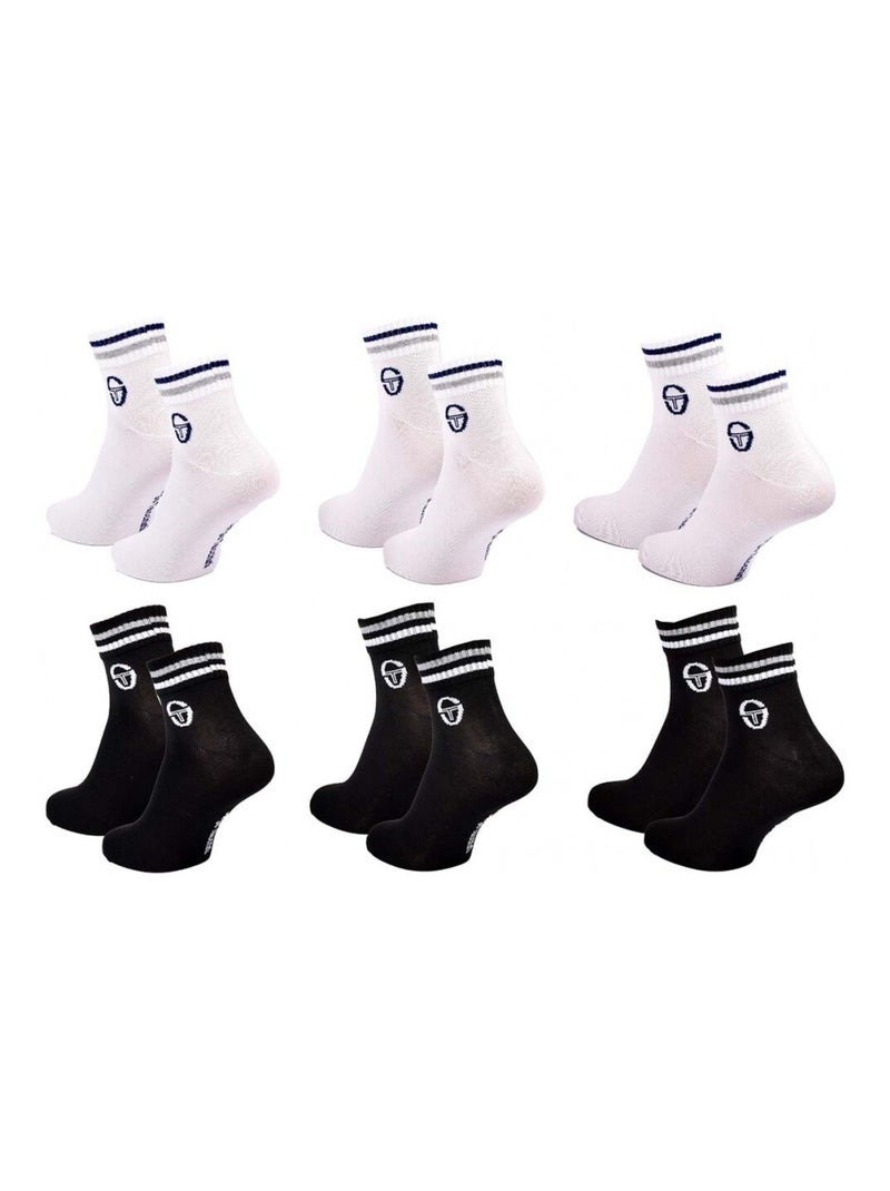 Chaussettes SERGIO TACCHINI QUARTER - Pack de 6 Multicolore - Kiabi