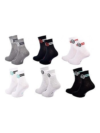 Chaussettes SERGIO TACCHINI QUARTER - Pack de 6