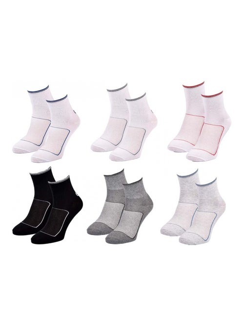 Chaussettes SERGIO TACCHINI QUARTER - Pack de 6 - Kiabi