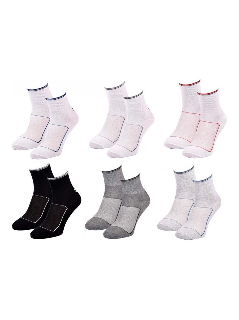 Chaussettes SERGIO TACCHINI QUARTER - Pack de 6 Multicolore - Kiabi