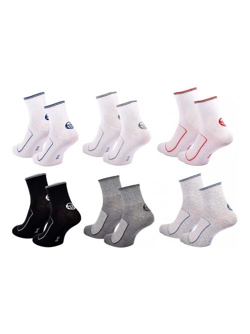 Chaussettes SERGIO TACCHINI QUARTER - Pack de 6 - Kiabi