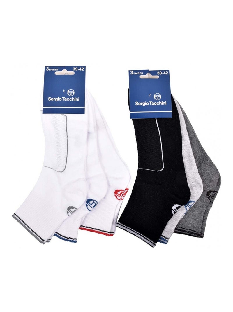 Chaussettes SERGIO TACCHINI QUARTER - Pack de 6 Multicolore - Kiabi