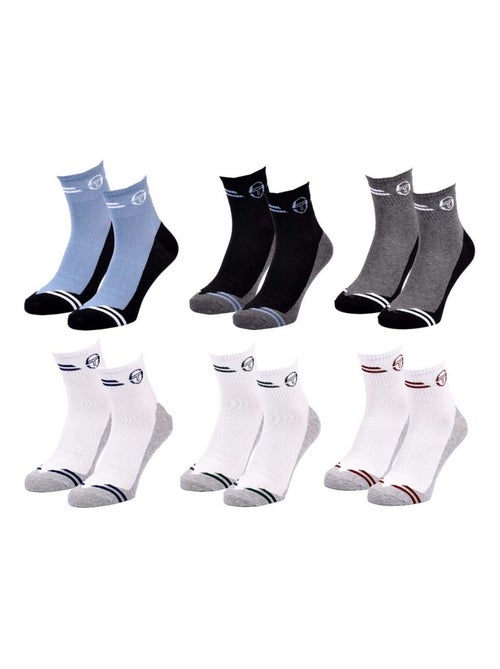 Chaussettes SERGIO TACCHINI QUARTER - Pack de 6 - Kiabi