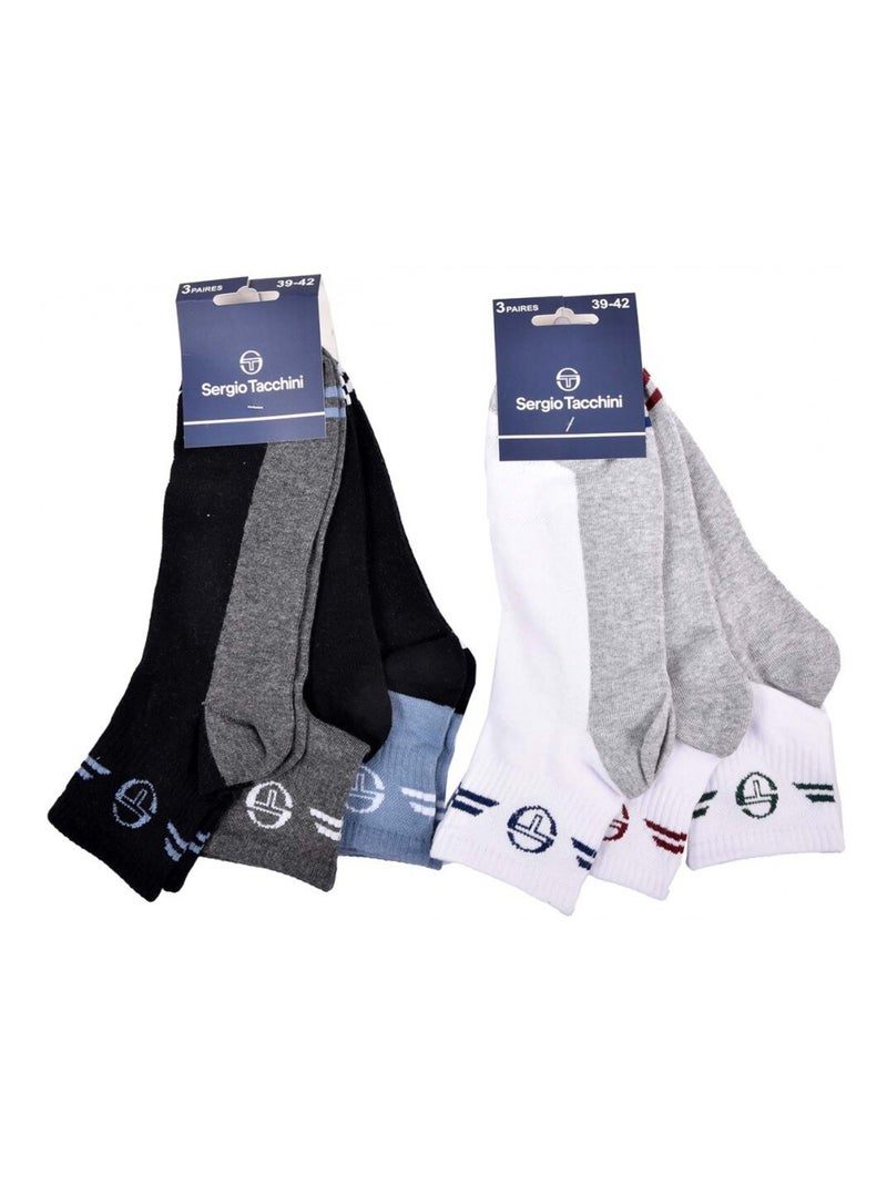 Chaussettes SERGIO TACCHINI QUARTER - Pack de 6 Multicolore - Kiabi