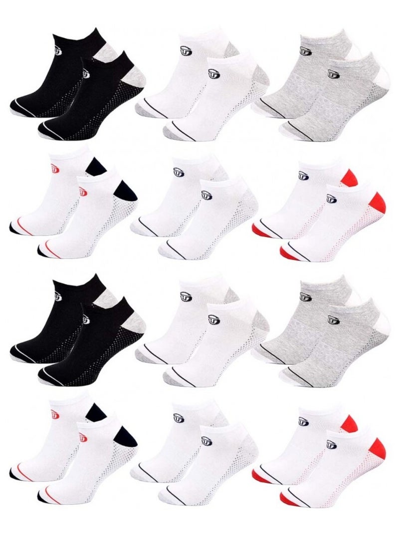 Chaussettes SERGIO TACCHINI SNEAKER - Pack de 12 Multicolore - Kiabi