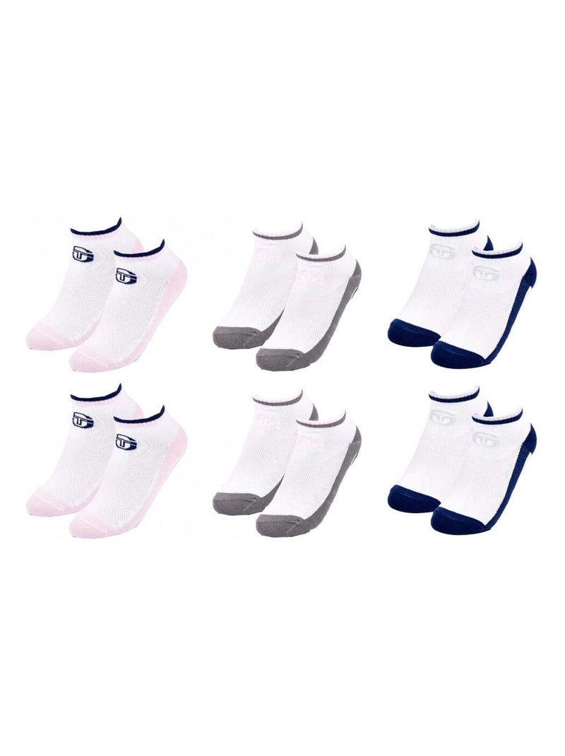 Chaussettes SERGIO TACCHINI SNEAKER - Pack de 6 Multicolore - Kiabi