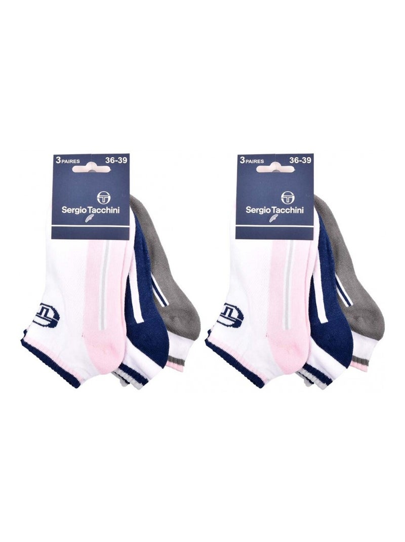 Chaussettes SERGIO TACCHINI SNEAKER - Pack de 6 Multicolore - Kiabi