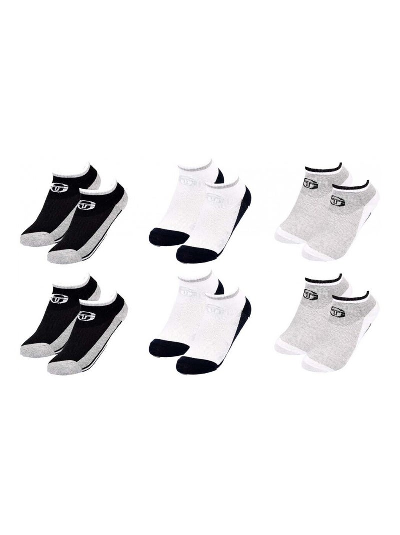 Chaussettes SERGIO TACCHINI SNEAKER - Pack de 6 Multicolore - Kiabi