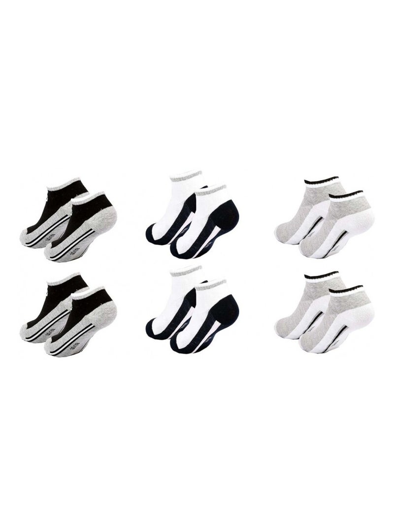 Chaussettes SERGIO TACCHINI SNEAKER - Pack de 6 Multicolore - Kiabi