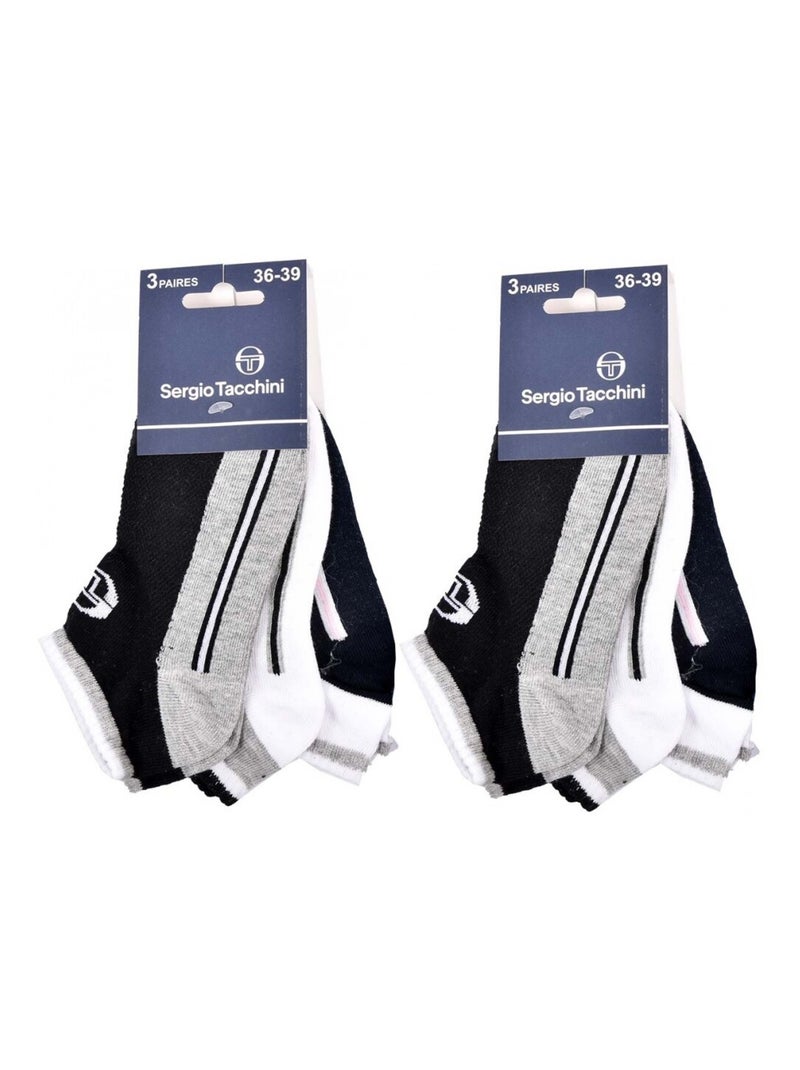 Chaussettes SERGIO TACCHINI SNEAKER - Pack de 6 Multicolore - Kiabi