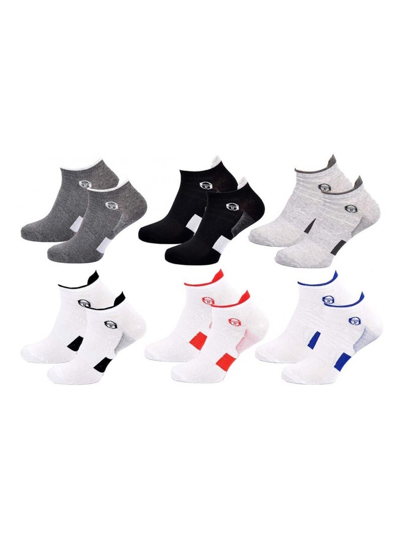 Chaussettes SERGIO TACCHINI SNEAKER - Pack de 6 Multicolore - Kiabi