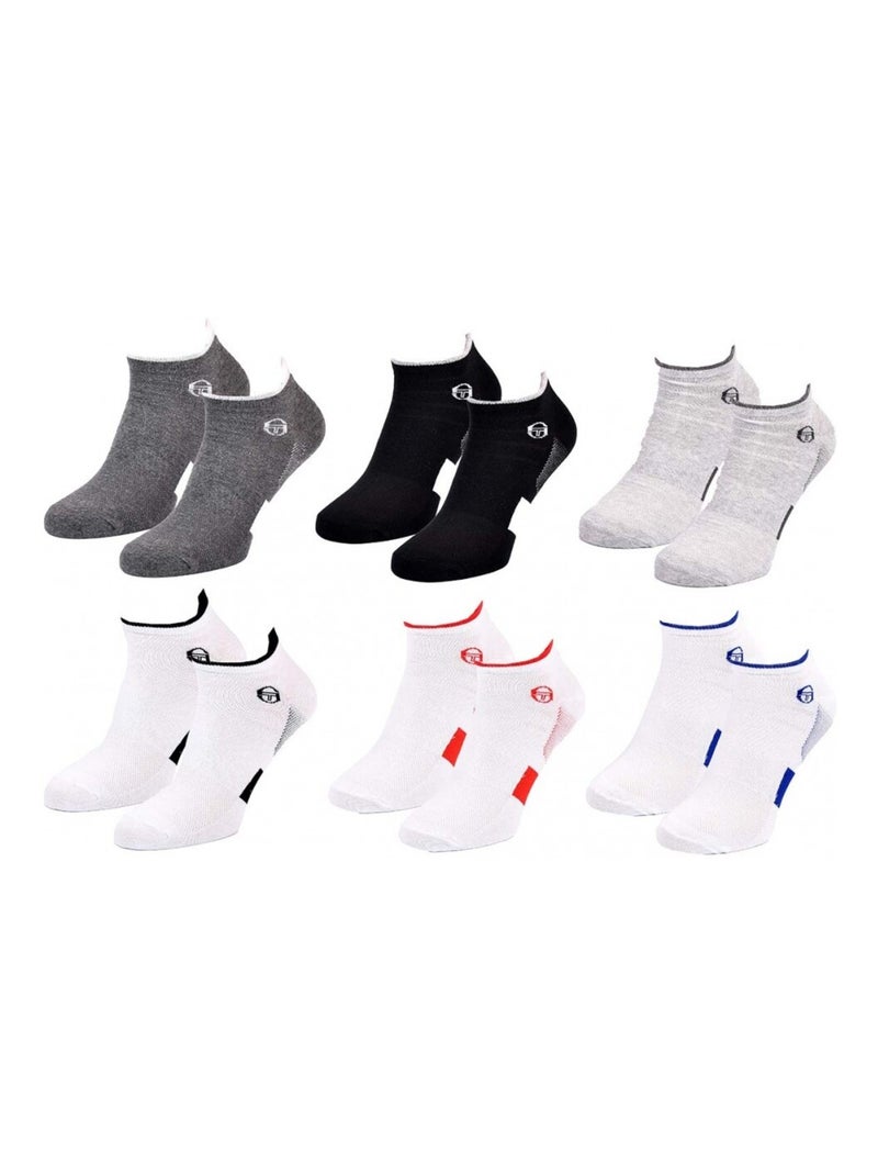 Chaussettes SERGIO TACCHINI SNEAKER - Pack de 6 Multicolore - Kiabi