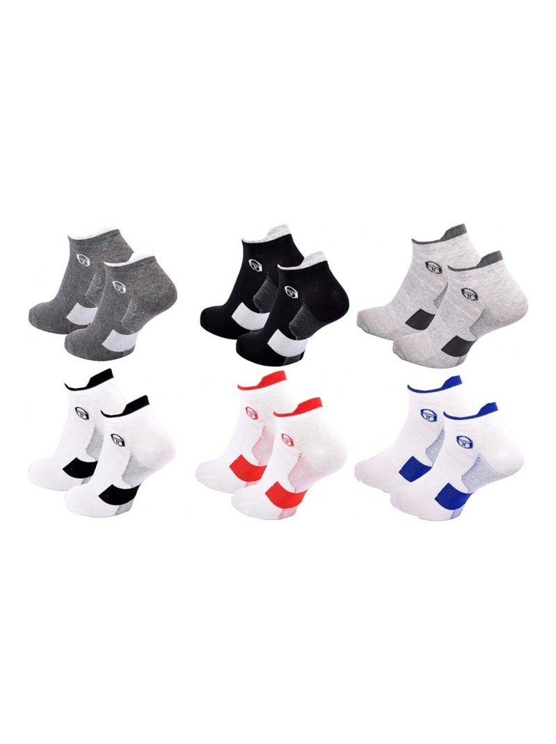 Chaussettes SERGIO TACCHINI SNEAKER - Pack de 6 Multicolore - Kiabi