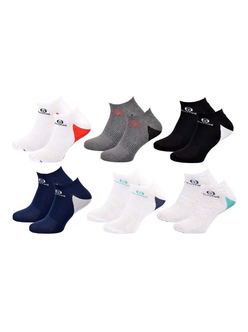 Chaussettes SERGIO TACCHINI SNEAKER - Pack de 6 Multicolore - Kiabi