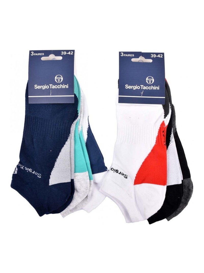 Chaussettes SERGIO TACCHINI SNEAKER - Pack de 6 Multicolore - Kiabi