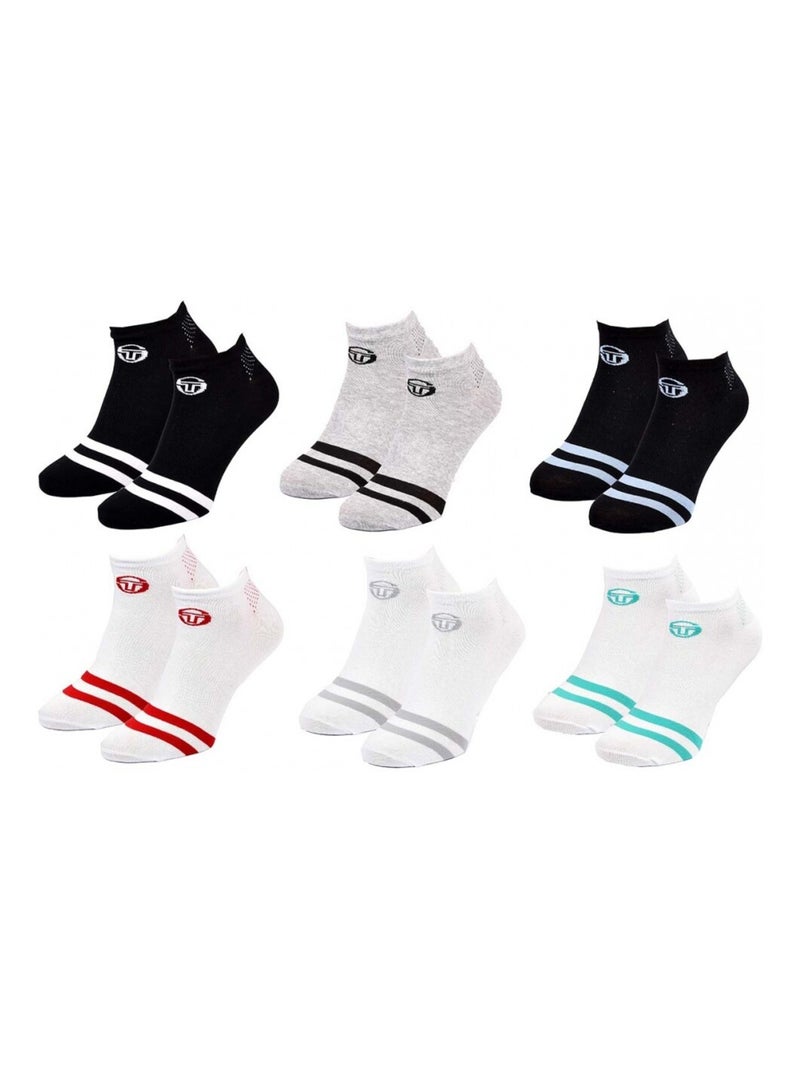 Chaussettes SERGIO TACCHINI SNEAKER - Pack de 6 Multicolore - Kiabi