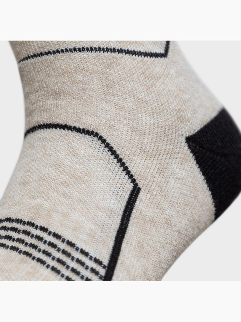 Chaussettes ski laine sports d'hiver homme et femme srx glide sand Beige - Kiabi