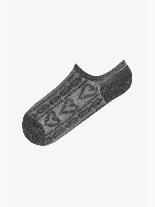 Chaussettes sneaker paire en coton jacquard spiralé penti - Kiabi Chaussettes sneaker paire en coton jacquard spiralé penti - Kiabi