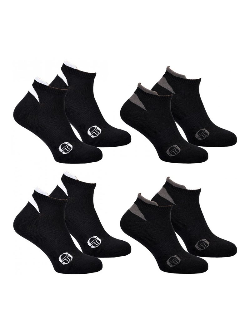 Chaussettes SNEAKER SERGIO TACCHINI Lot de 4 Paires Multicolore - Kiabi
