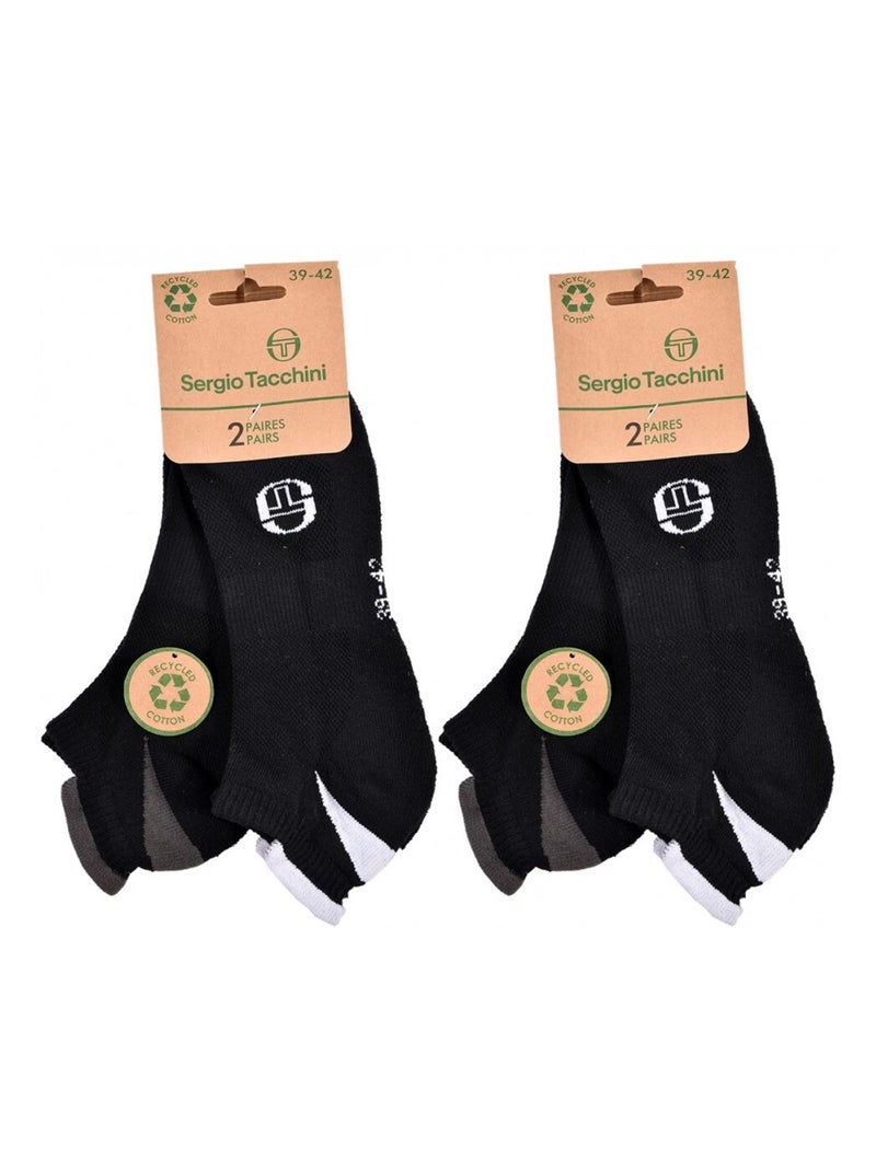 Chaussettes SNEAKER SERGIO TACCHINI Lot de 4 Paires Multicolore - Kiabi