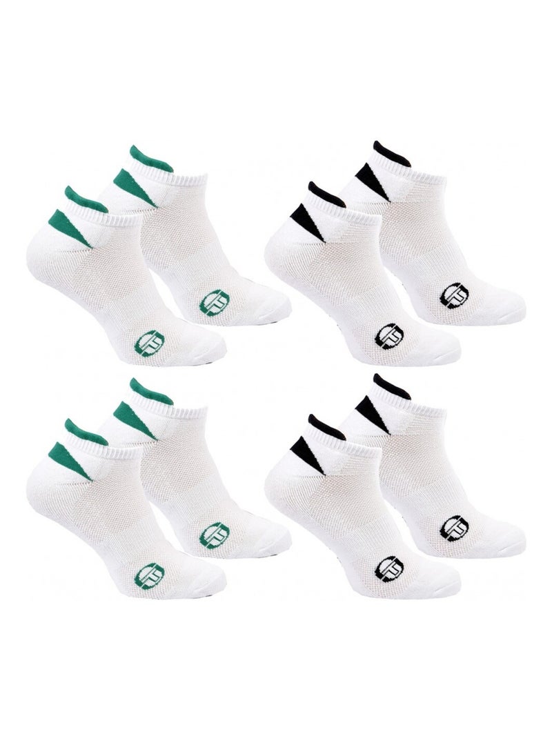 Chaussettes SNEAKER SERGIO TACCHINI Lot de 4 Paires Multicolore - Kiabi